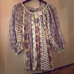 Calypso peasant blouse